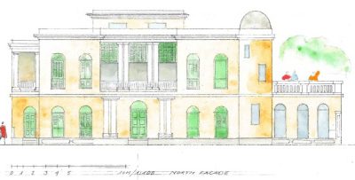 Denmark Tavern, anticipated appearance of the main facade after restoration